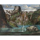 Robert Speight,  British late 20th Century -  Norway;  oil on board, 33.2 x 43.5 cm (ARR)  Pro...