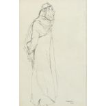 Alfred Wolmark, Polish/British 1877-1961 -  Actor, 1925;  ink on paper, signed and dated lower ...