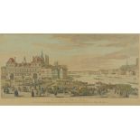 Jacques Rigaud,  French 1681-1754-  Vue de L'hôtel de Ville de Paris; and Vue particulière de la...