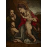 Follower of Andrea d'Agnolo, called Andrea del Sarto,  Italian 1486-1530-  The Madonna and Child...