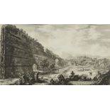 Giovanni Battista Piranesi,  Italian 1720-1778-  Veduta degli avanzi del Castro Pretorio nella V...