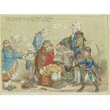 James Gillray,  British 1756-1815-  Doctor Sangrado curing John Bull of repletion - with the kin...