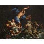 Follower of Filippo Lauri,  Italian 1623-1694-  The Triumph of Neptune and Amphitrite;  oil on ...