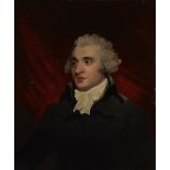 Attributed to John Hoppner, RA,  British 1758-1810-  Portrait of a gentleman, traditionally iden...