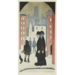 Laurence Stephen Lowry RBA RA, British 1887-1976, Two Brothers; offset lithograph printed in co...