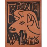 After Pablo Picasso, Spanish 1881-1973, Exhibition 1952 Vallauris, 1952;  linocut on wove,  uns...