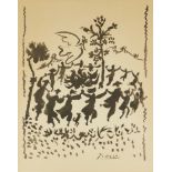 After Pablo Picasso, Spanish 1881-1973, Vive la Paix, 1954;  lithograph on wove,  signed in the...