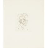 Frank Auerbach, German/British b.1931- Leon Kossoff [Marlborough 11], 1980; etching on Arches w...