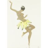 Paul Colin, French 1892-1985, A Dancer With a Banana Skirt; with stamped signature, and monogra...