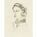 Pietro Annigoni, Italian 1910-1988, Queen Eliizabeth II, 1954; lithograph on wove, signed in pe...