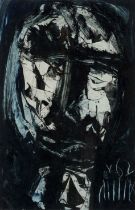 Roy Turner Durrant,  British 1925-1998 -  Head, 1962;  ink and monotype on paper, signed and da...