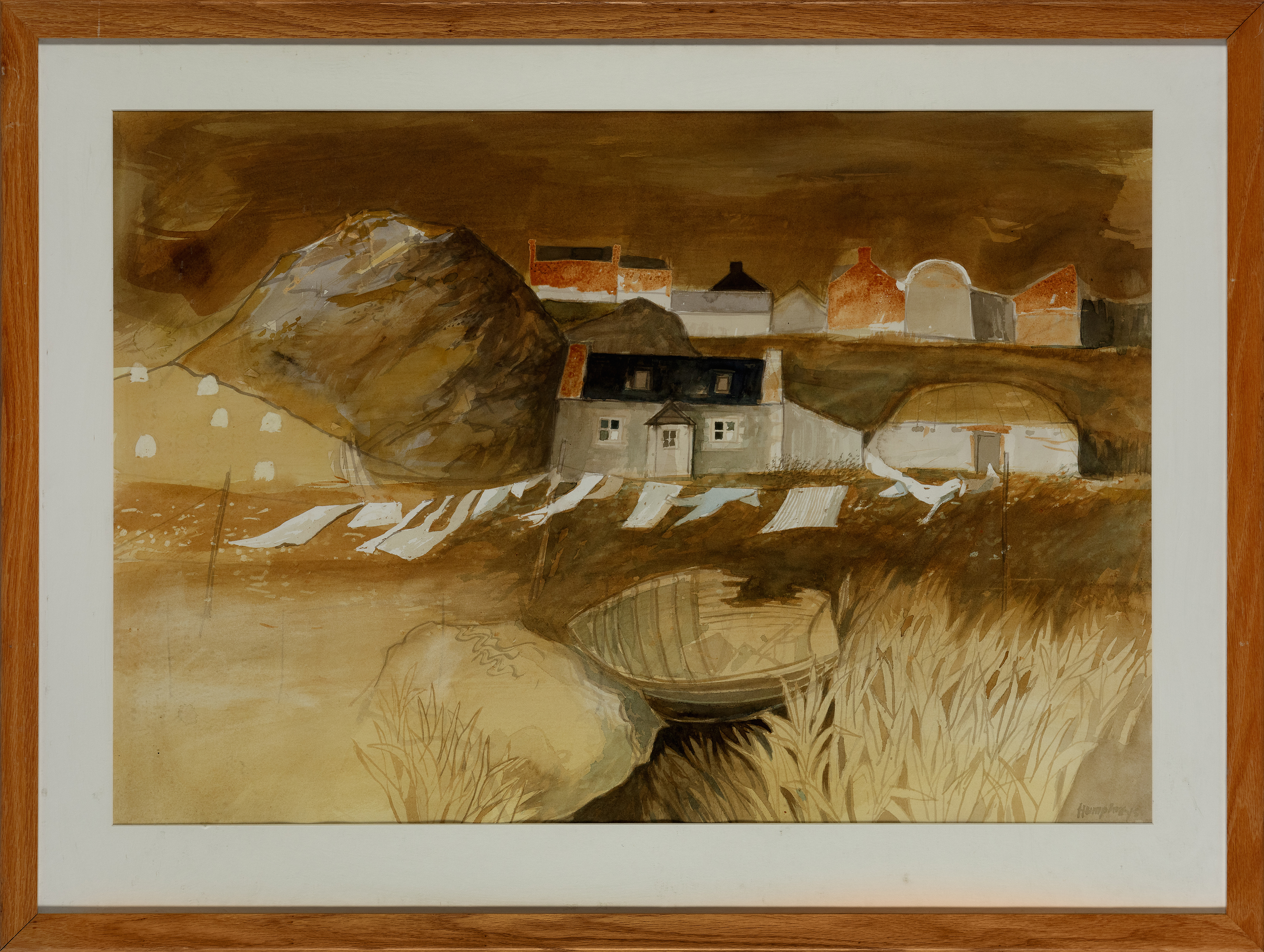 David Humphreys, British 1937 - Wash Day, Borve, Barra; watercolour on paper, signed lower righ... - Image 2 of 3