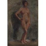 Adrian Daintrey RWA,  British 1902-1988 -  Nude;  oil on canvas, signed with initials lower lef...