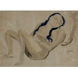 Sir Jacob Epstein,  British 1880-1959 -  Sunita, c.1924-31;  watercolour and pencil on paper, s...
