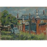 Clifford Cundy,  British 1926-1992 -  Residential view;  oil on canvas, signed lower right 'Cun...