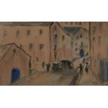 Harry Phelan Gibb,  British 1870-1948 -  Village scene;  watercolour on paper, 29.5 x 49.5 cm