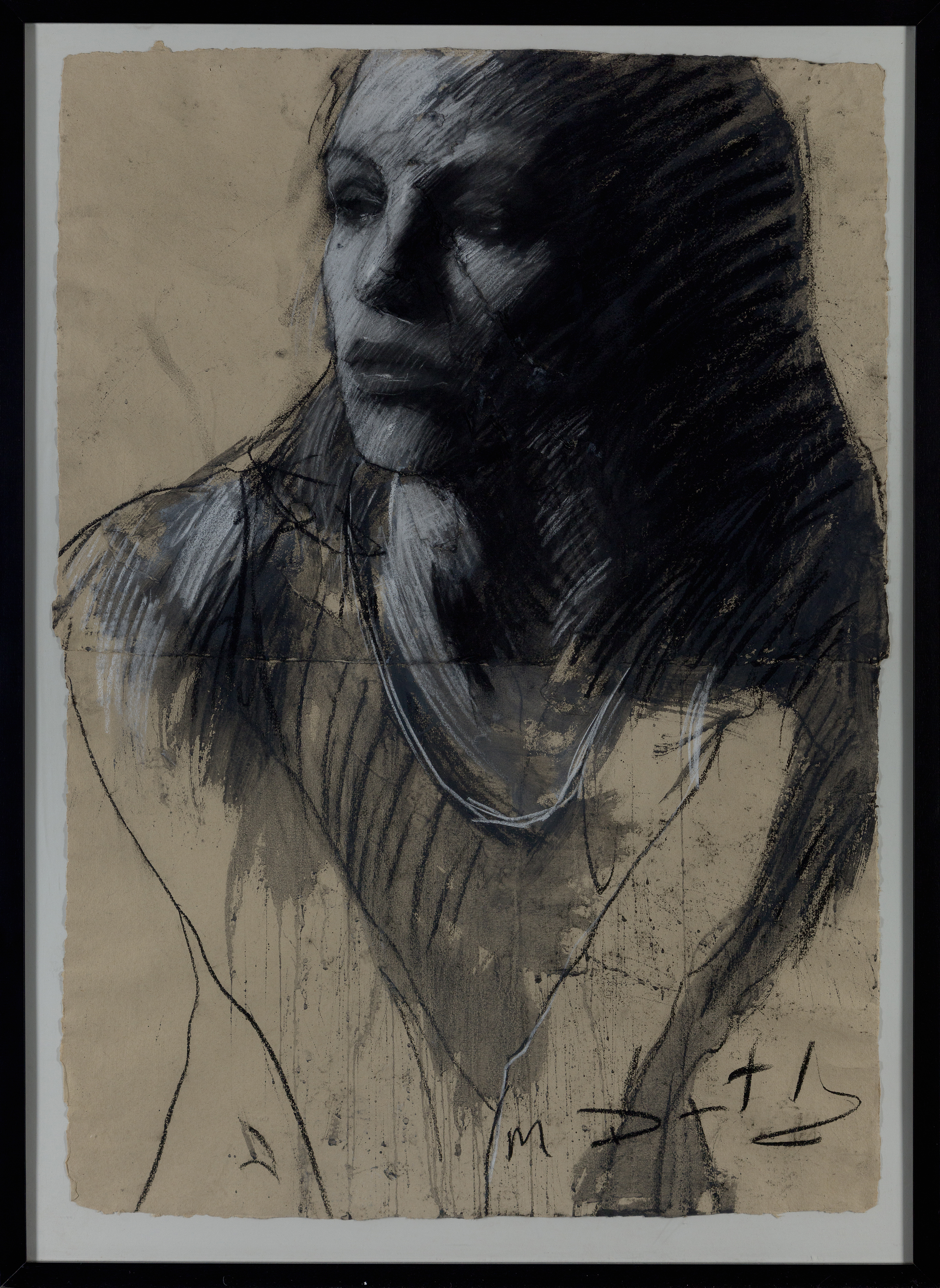 Mark Demsteader,  British b.1963 -  Female figure;  gouache and charcoal on paper, signed with ... - Image 2 of 3