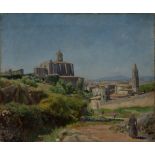 Russell Sidney Reeve,  British 1895-1970 -  Gerona;  oil on canvas, signed lower left 'Russell ...