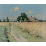 Adrianus Johannes Zwart,  Dutch 1903-1981 -  Rogge's Farm near Diever;  oil on canvas, signed l...