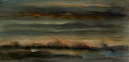 Gershon Iskowitz,  Canadian 1919-1988 -  Untitled landscape;  watercolour on paper, signed and ...