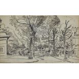 Adrian Daintrey RWA,  British 1902-1988 -  Maida Avenue, W9, 1957;  ink, wash and pencil on pap...