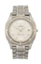 Concord. A stainless steel quartz bracelet watch Steeplechase, Ref: 15.65.221, Circa 1990 Quartz ...