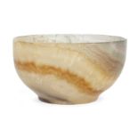 A Derbyshire blue john bowl, late 19th/early 20th century, of circular form on short foot rim, 14...