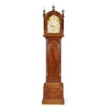A George III mahogany longcase clock, William Nicholls, London, late 18th century, the break arch...