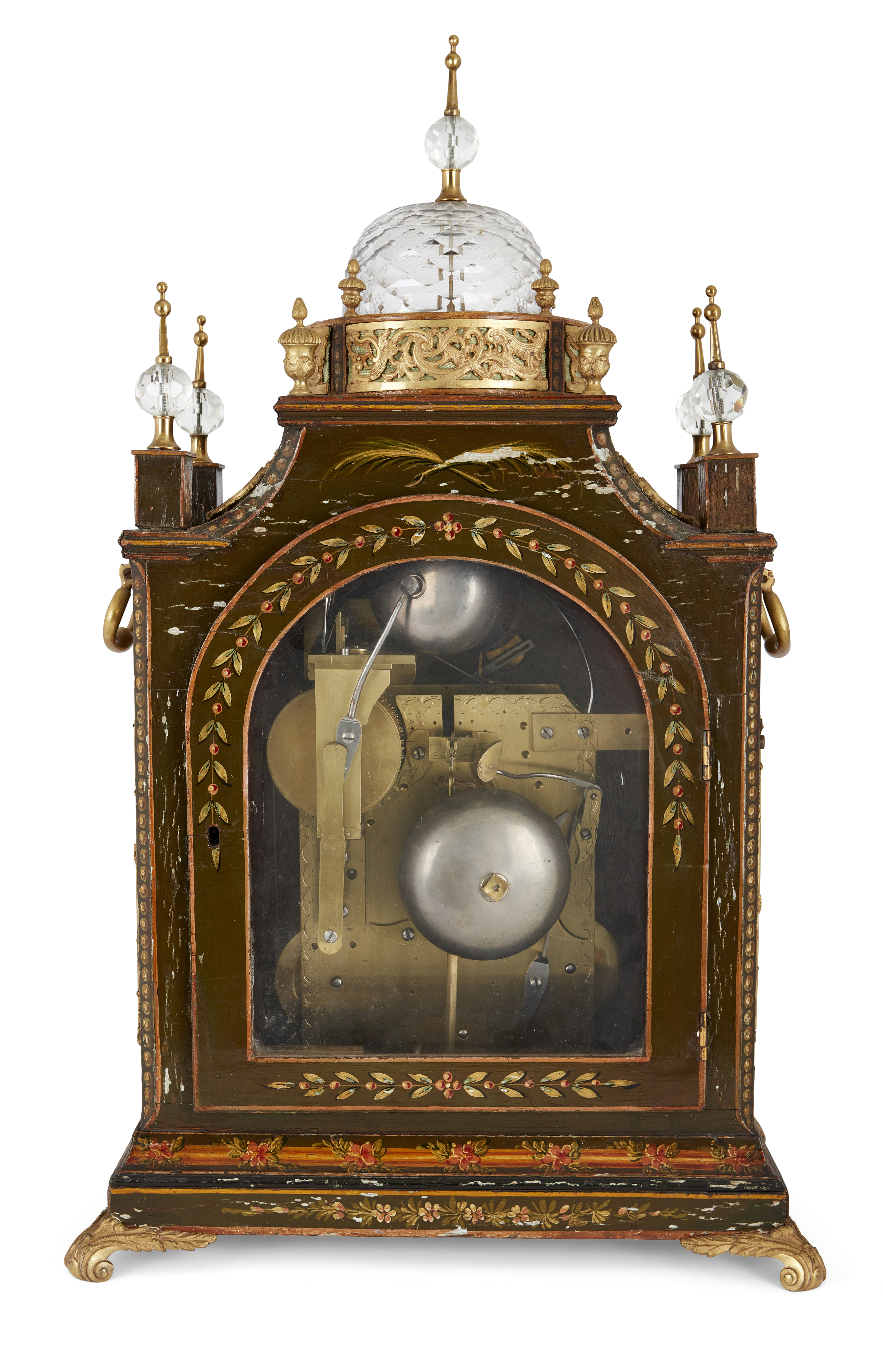 A George III gilt-bronze mounted musical bracket clock, by George Prior made for the Turkish Mark... - Image 4 of 6