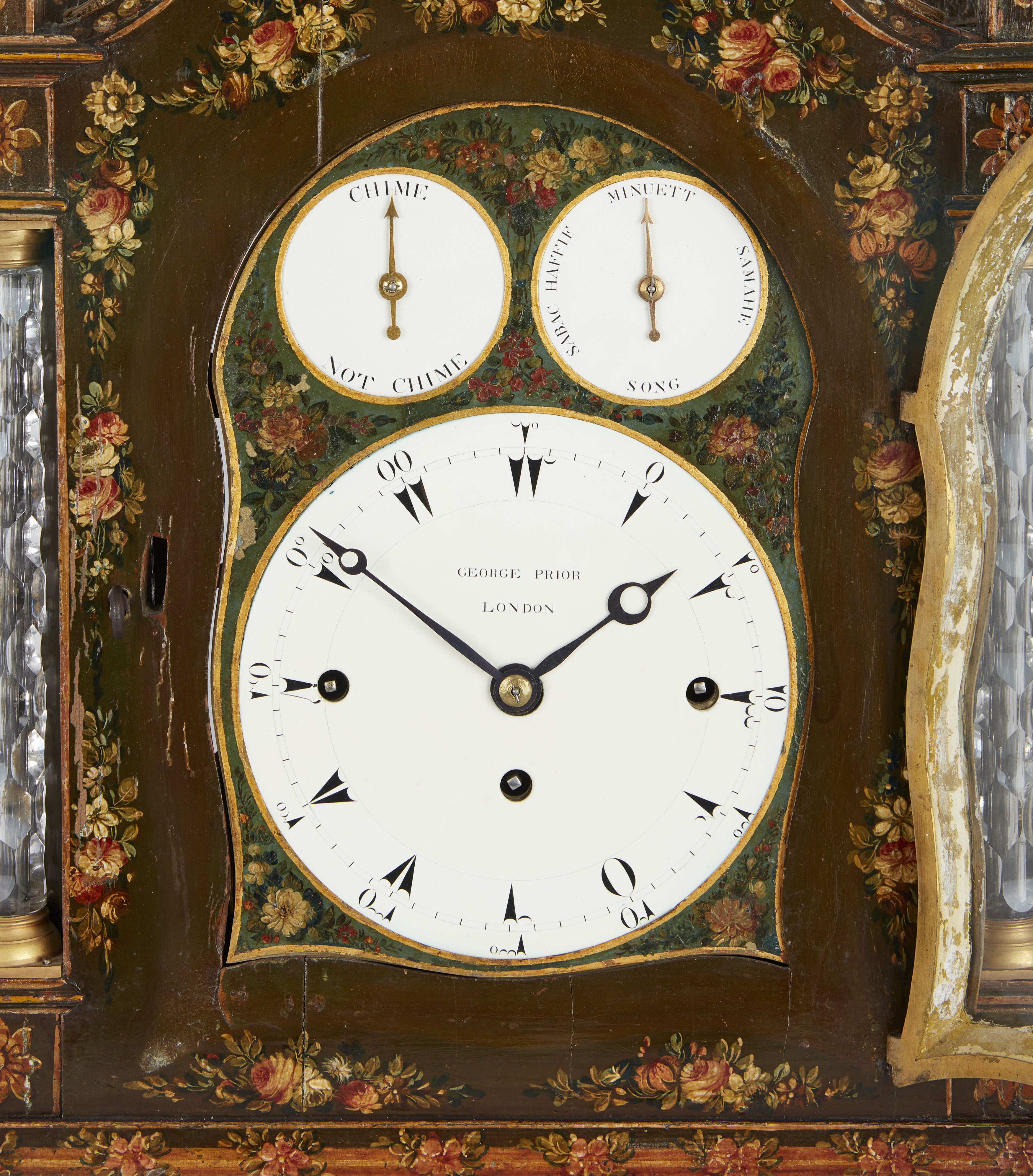 A George III gilt-bronze mounted musical bracket clock, by George Prior made for the Turkish Mark... - Image 3 of 6