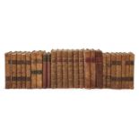 Periodicals, Essays and Letters: a collection of decoratively leather bound books, 18th century a...