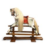 A Lines Brothers rocking horse, first quarter 20th century, restored by Stevenson Brothers, black...