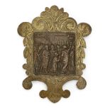 A bronze plaquette of Augustus and the Sibyl, after Andrea Brisco, called Riccio, 1470-1532, prob...