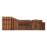 Poetry: A collection of decorative leather-bound books, 18th century and later, comprising 27 boo...