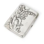 Egor Cheryatov. A Russian silver Art Nouveau cigarette case, Moscow, 1900-1908, maker Egor Cherya...