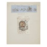 Hablot Knight Browne (Phiz), English, 1815-1882, a four-figure ink on paper pictograph representi...