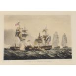 Thomas Sutherland,  British 1795-1838-  Four prints including 'Capture of La Minerve', from J. J...