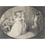 John Raphael Smith,  British 1751-1812-  The Promenade at Carlisle House;  mezzotint, 38.8 x 30...