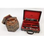 A group of musical instruments, 20th century, to include: a Boosey & Hawkes Regent clarinet, toge...