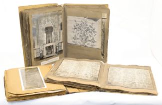 Three pattern and photograph albums, 19th - 20th centuries, containing mostly albumen photographs...