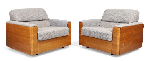 Robert Heritage (b.1927) for Gordon Russell, a scarce pair of series '50' lounge chairs, c.1972, ...