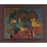 Katerina Fredyna,  Russian active c. 1959 -  Motif Russe (Still Life with Russian Dish & Spoon),...