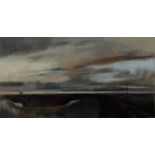 Lionel Playford,  British b.1959 -  North Penine Watershed, 2006;  oil on board, signed and tit...