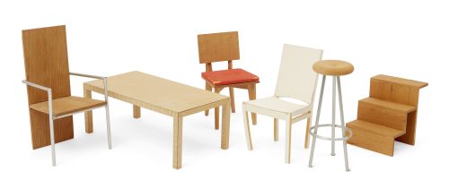 Sir Terence Conran (1931-2020) a collection of six maquettes of furniture, late 20th century, com...