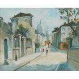 Theo Champion,  German 1887-1952 -  View of Montmartre;  oil on canvas, signed lower right 'Cha...