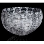 Tobias Mohl (b.1970), a glass 'Nest' bowl, c.2005, signed 'Tobias Mohl', 10cm high, 14cm diameter...