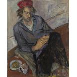 E. Chizhik,  possibly Ukrainian, active 1960s -  Portrait, 1967;  oil on board, signed and date...