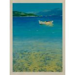 Donald Hamilton Fraser RA, British 1929-2009, Boat - Glifa, clear water; screenprint in colours...