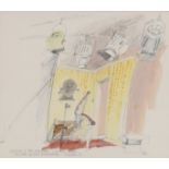 British School,  mid-late 20th century -  Set designs for The Class of Miss MacMichael, 1977;  ...