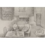 Henry Moore OM CH FBA, British, 1898-1986, Two Women in a Sitting Room, 1980; lithograph on Fab...